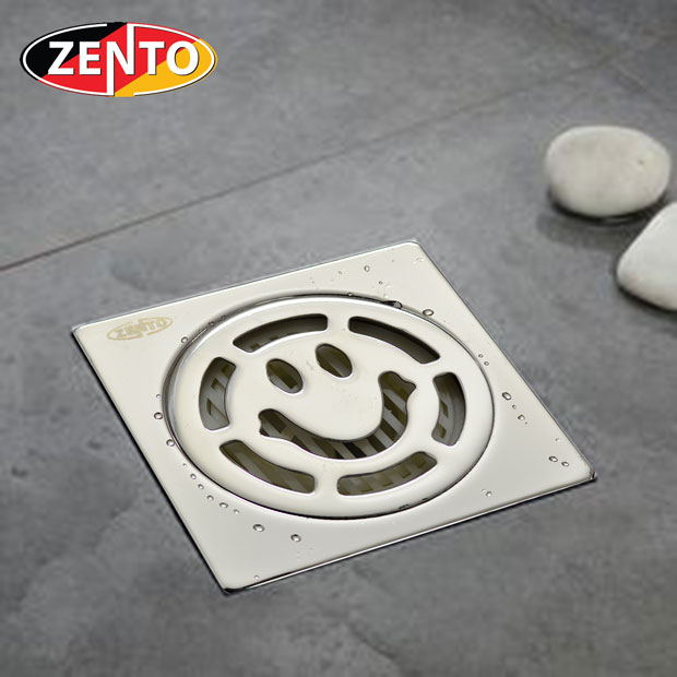 Phễu thoát sàn chống mùi inox Zento TS132-L (100x100mm)